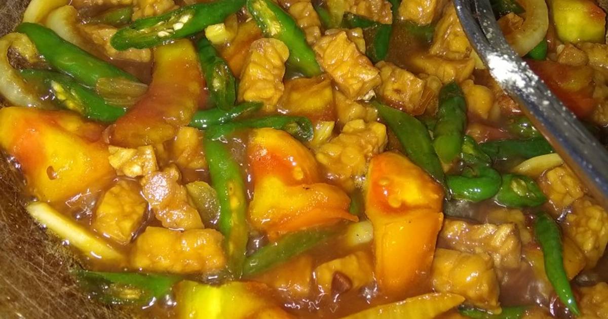 422 resep oseng tempe cabe hijau enak dan sederhana Cookpad