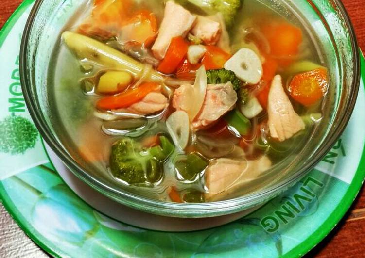 resep masakan SOP ikan????salmon untuk balita????