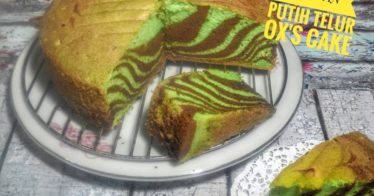 Resep Bolu  Zebra  Pandan  Putih Telur oleh Emilda Yandri 