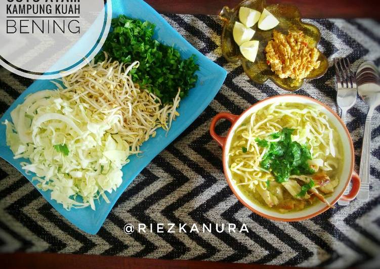 gambar untuk resep makanan Soto Ayam Kampung Kuah Bening