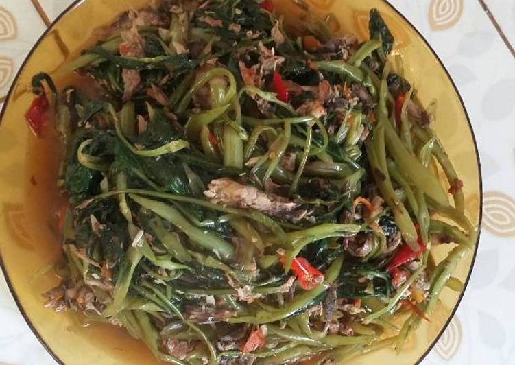 resep masakan cah kangkung rica tongkol suwir ala yulhy