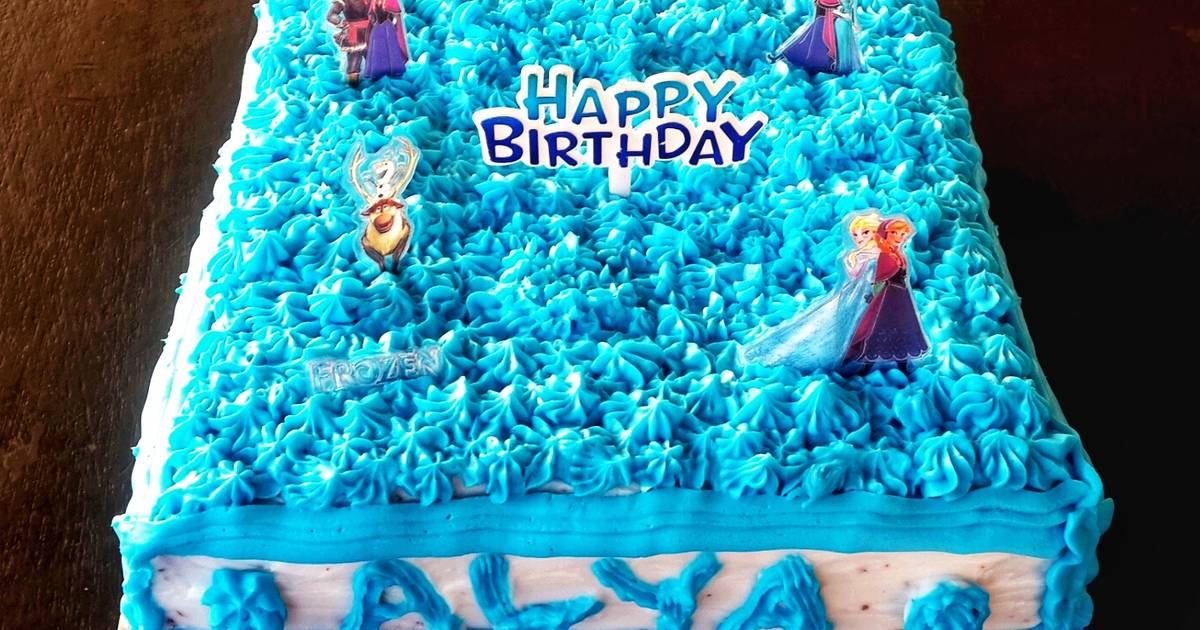 Gambar Kue Ulang Tahun Frozen Sederhana - Gambar Terbaru HD