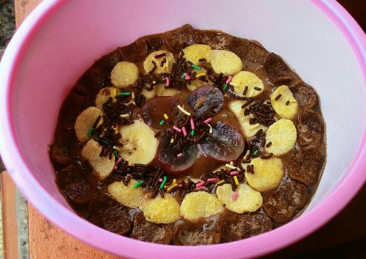 resep masakan Chocolate Banana 'Nice Cream' (Healthy for Diet)