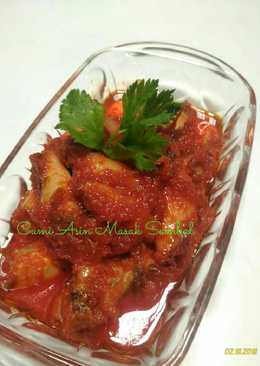 Cumi asin masak sambal..