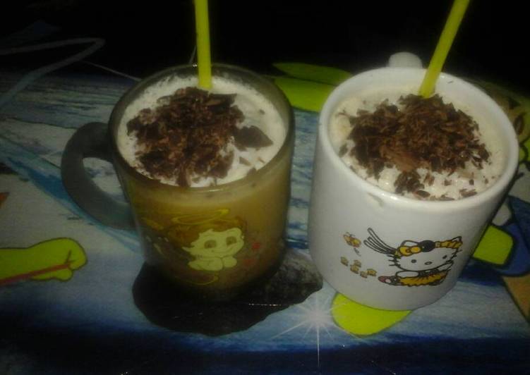 resep makanan Pop ice capucino toping si manis coklat