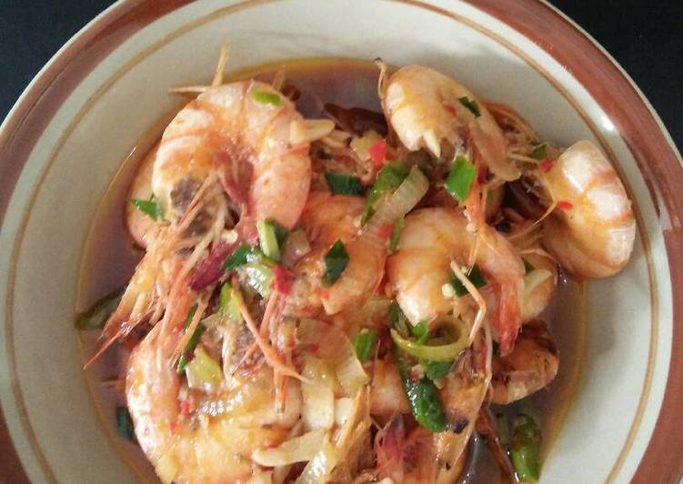 resep makanan Udang mentega asam manis