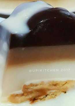 Puding Biskuit 3 Lapis (Coklat, Chapucino, Susu)