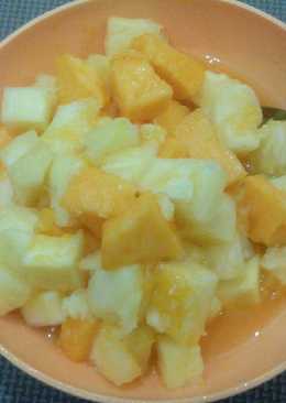 Pepaya nanas kuah jeruk peras