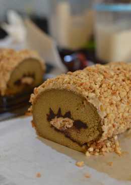 Mocca Nougat Rollcake #lowcarb