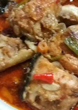 Ikan salmon masak merah lisensi by. novotel htl palembang