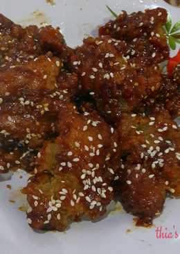 Honey Spicy Chicken ala Korea (Manis Pedes Asin Yummyyy)