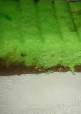Tiramisu pandan lapis white coffee (dua rasa) kukus