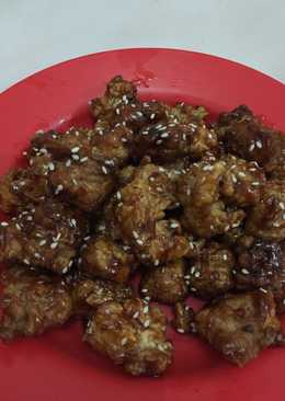 Ayam goreng saus madu