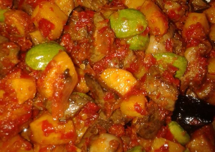 resep lengkap untuk sambal goreng hati ampela kentang pete