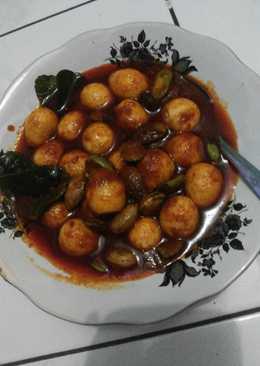 Balado pete telor puyuh