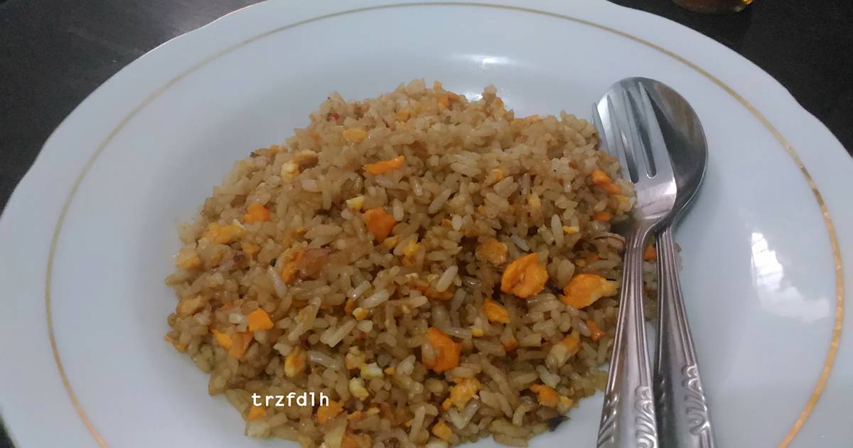Resep Nasi Goreng Telur simple tanpa bumbu halus oleh 
