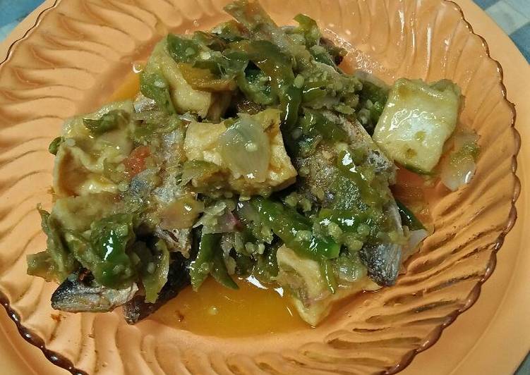 gambar untuk resep makanan Balado Hijau Ikan Karang Tahu Goreng