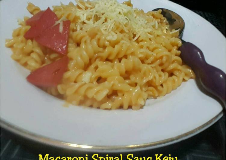 gambar untuk cara membuat Macaroni Spiral Saus Keju