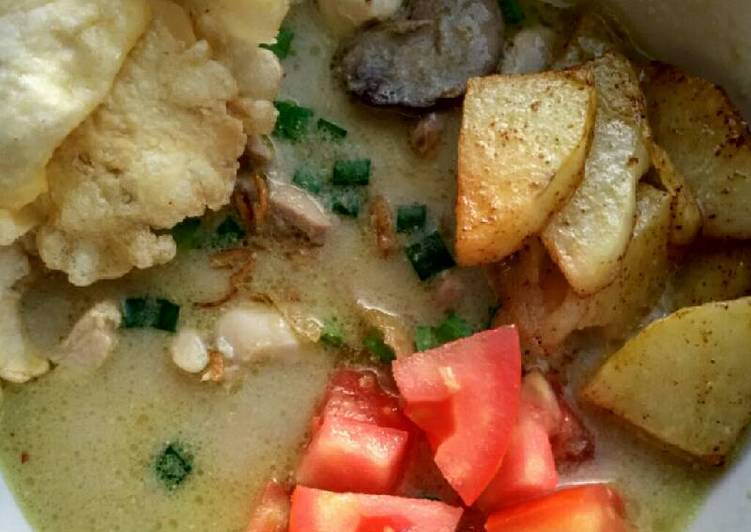 resep lengkap untuk Soto Betawi Ayam