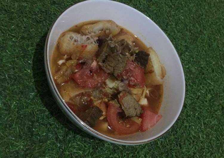 resep lengkap untuk Soto mie daging