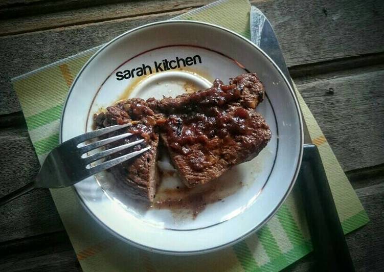 gambar untuk cara membuat Steak Daging Sapi Lada Hitam Yummy ??