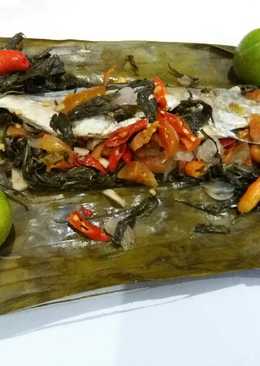 Pepes Ikan Peda Daun Singkong