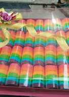 Mini Rainbow Rollcake