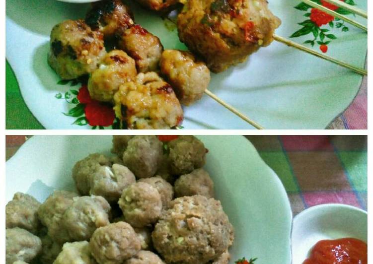 gambar untuk resep makanan Bakso sapi kuah/ panggang home made #kitaberbagi