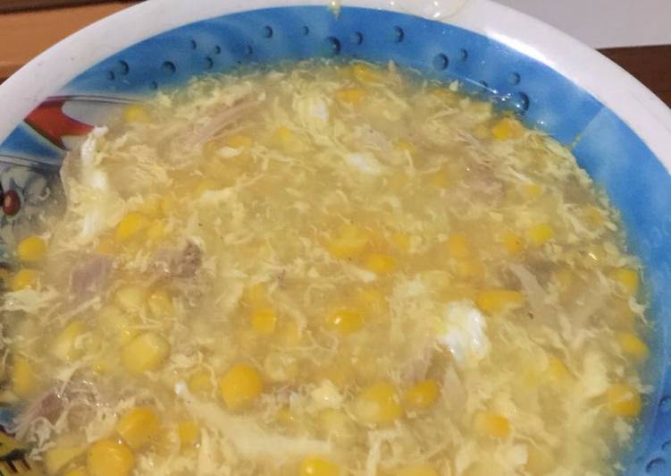 Resep Sup jagung ayam Kiriman dari nova gunawan