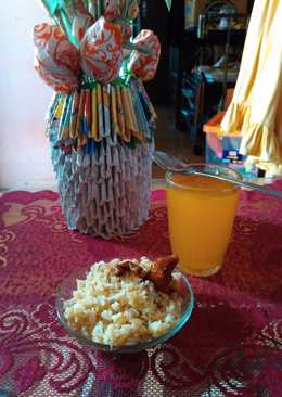 Mini Fried rice with butter chicken