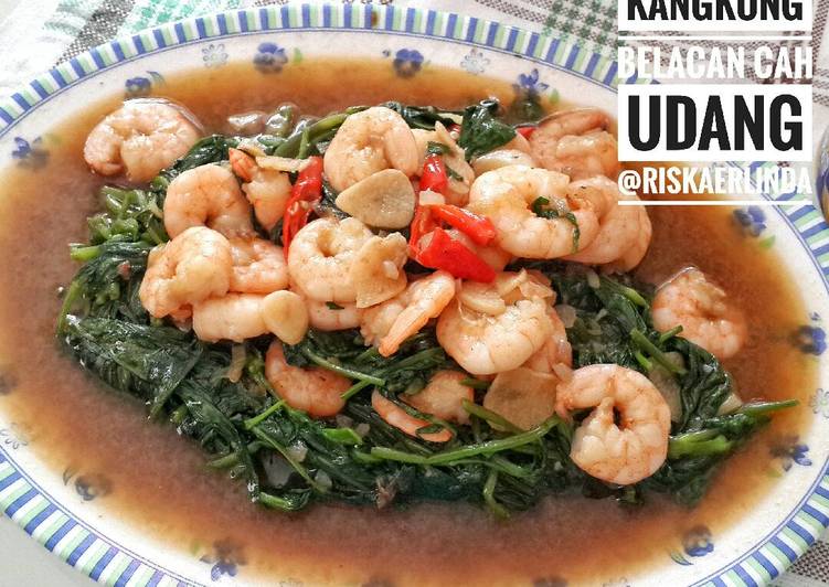 resep makanan Kangkung Balacan Cah Udang