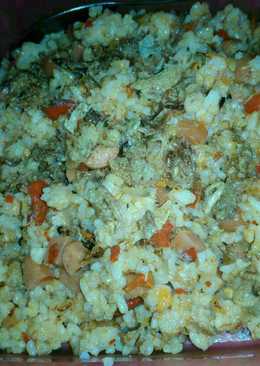 Nasi goreng sosis ala anak kos (NO MSG, NO Saos, NO Kecap)