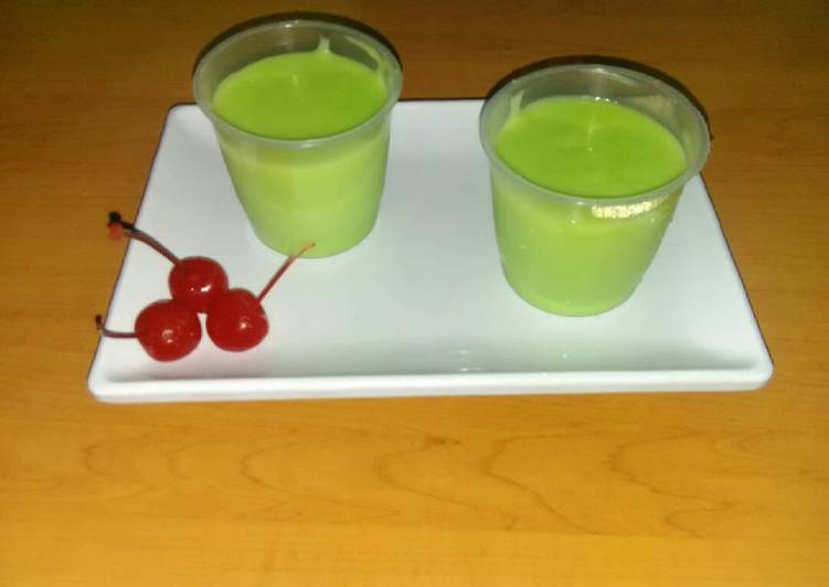 Resep Puding Tape Singkong Santan Pandan oleh Eki 