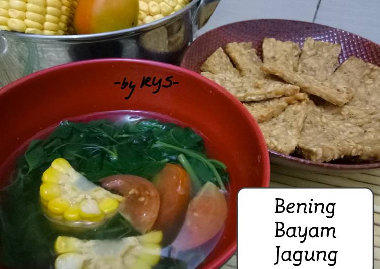 resep masakan Bening Bayam Jagung