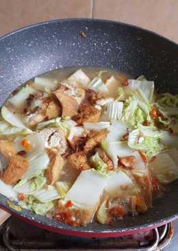 Sayur sawi putih tahu