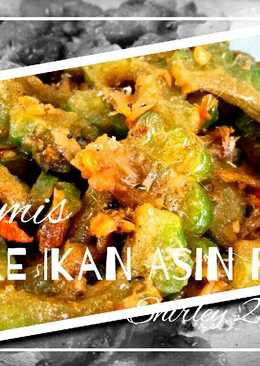 Tumis Pare ikan Asin Pedas