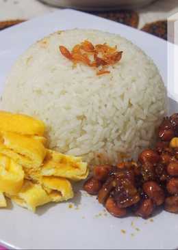 Nasi uduk ricecooker simple enak & wangi