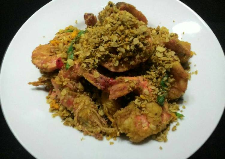 cara membuat Udang Goreng Gandum