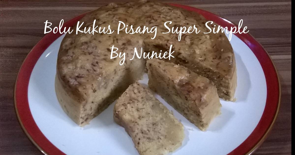 Resep BOLU KUKUS PISANG SUPER SIMPLE (Tanpa Mixer, Tanpa Telur)