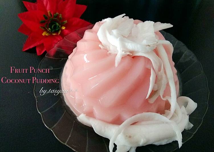 Fruit Punch Coconut Pudding