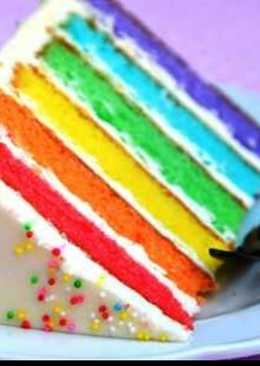 Brownies Rainbow Cake #BikinRamadanBerkesan