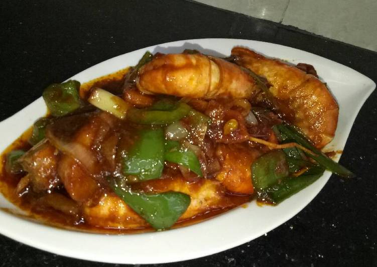 gambar untuk resep Udang Saus Tiram