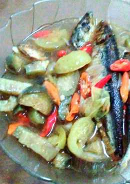 Tumis ikan pindang sarden+terong