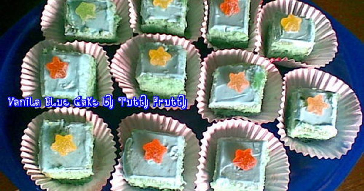 Resep Vanila Blue Cake