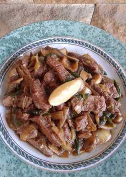 Tumis daging teriyaki