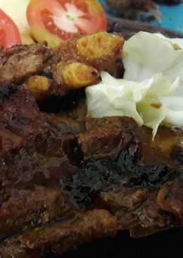 Iga Bakar Pedas Gurih (panggang teflon)#KitaBerbagi