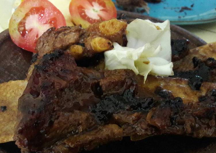 resep Iga Bakar Pedas Gurih (panggang teflon)#KitaBerbagi