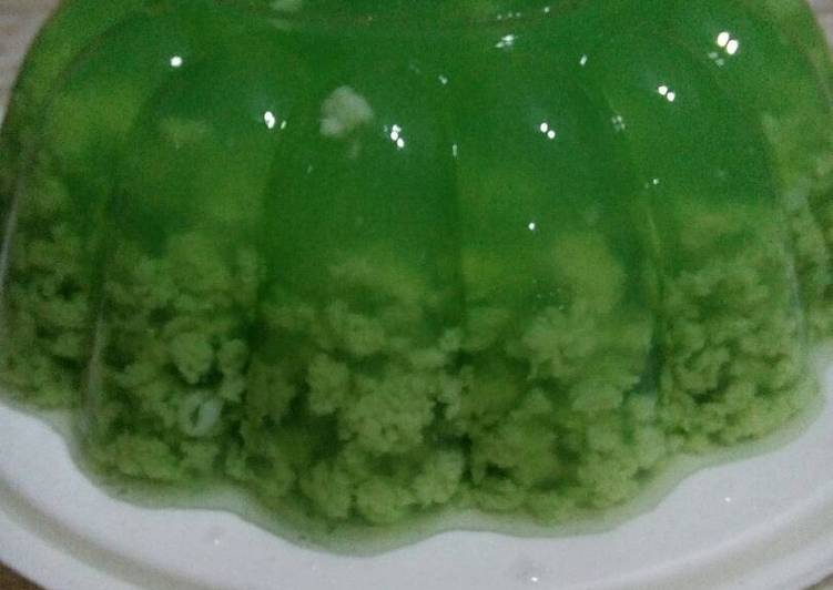 Resep Puding pandan lumut Oleh Winda