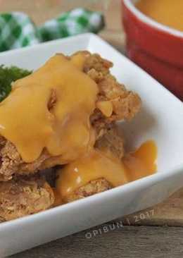 Cheesy Wings (sayap ayam goreng saus keju)