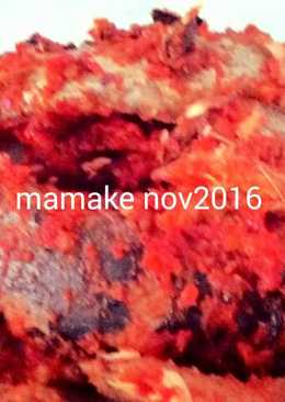 Tongkol kukus masak cabe